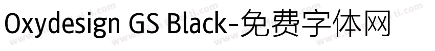 Oxydesign GS Black字体转换